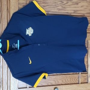 Women's NCAA Marquette University Nike Dri-Fit Blue Short Sleeve Polo Sz. XL